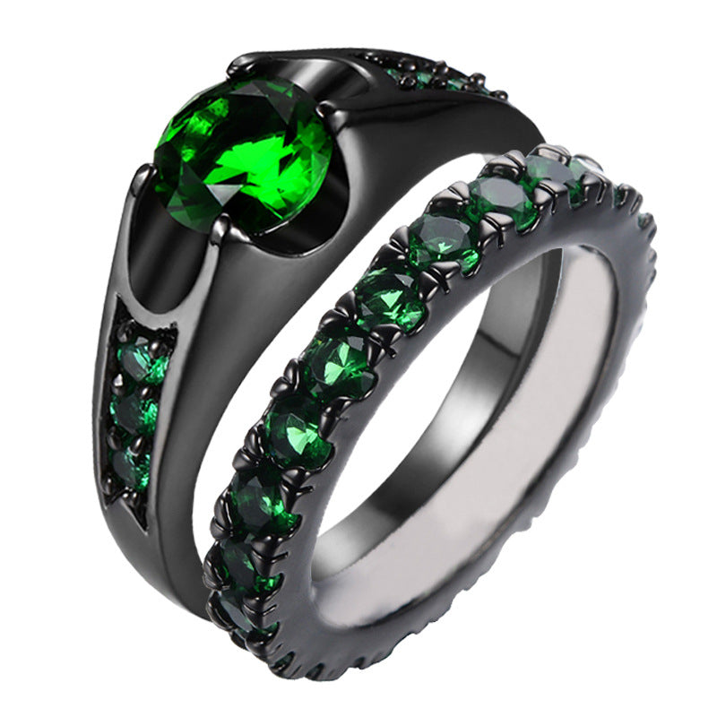 Emerald Love Rings