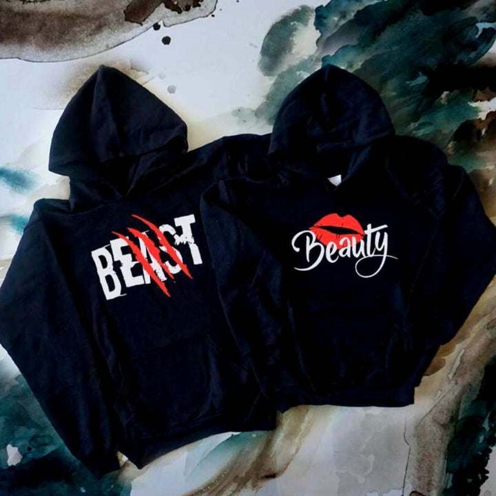 Couple Hoodies - Beauty & Beast Hoodies