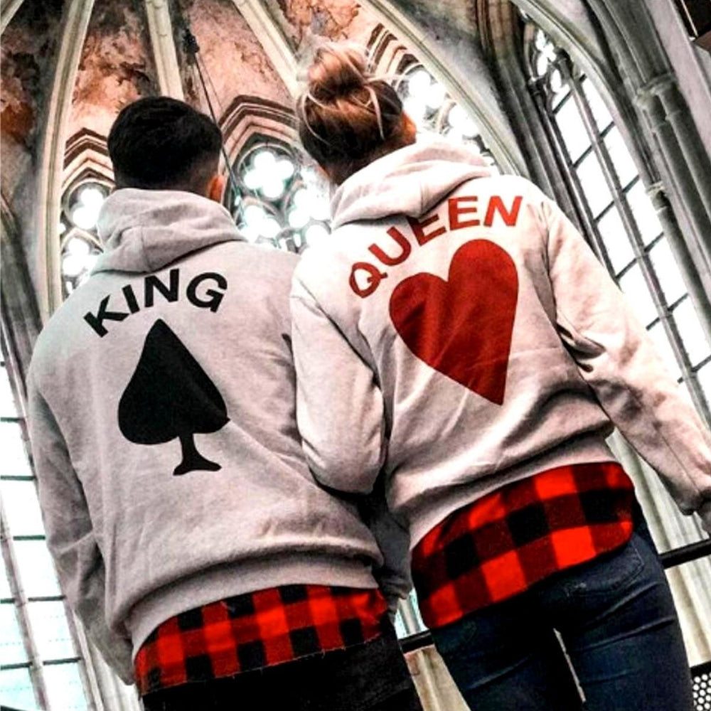 Couple Hoodies - Card King & Queen Hoodies