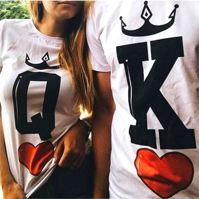 Couple Shirts - Card King & Queen Shirts