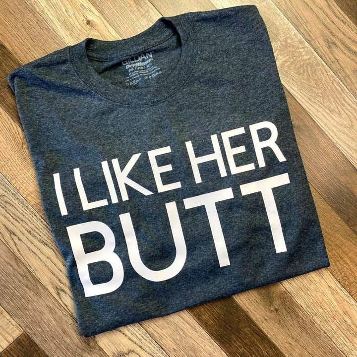 Couple Shirts - Gray His Beard & Her Butt Shirts