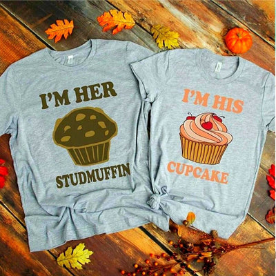 Couple Shirts - Studmuffin & Cupcake Shirts