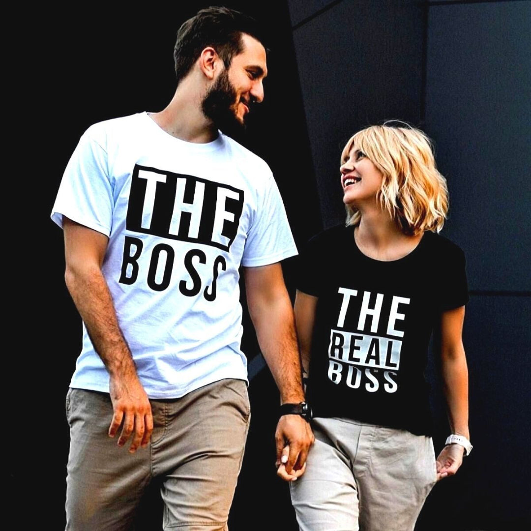 Couple Shirts - The Boss & The Real Boss Shirts