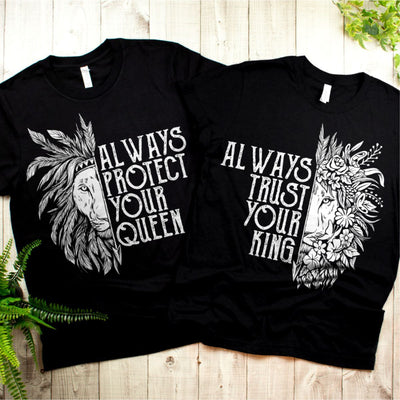 Couple Shirts - Trust And Protect Shirts