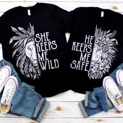 Couple Shirts - Wild & Safe Shirts