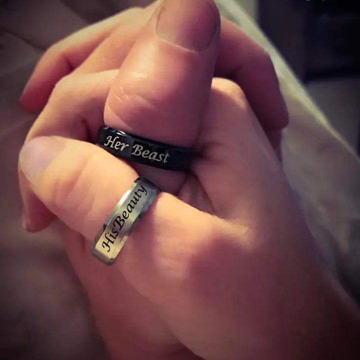Beauty & Beast Rings CouplesChoices